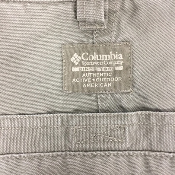 Columbia Shorts Mens 40W Active Outdoor Sportswear Olive Green Denim - Picture 10 of 11